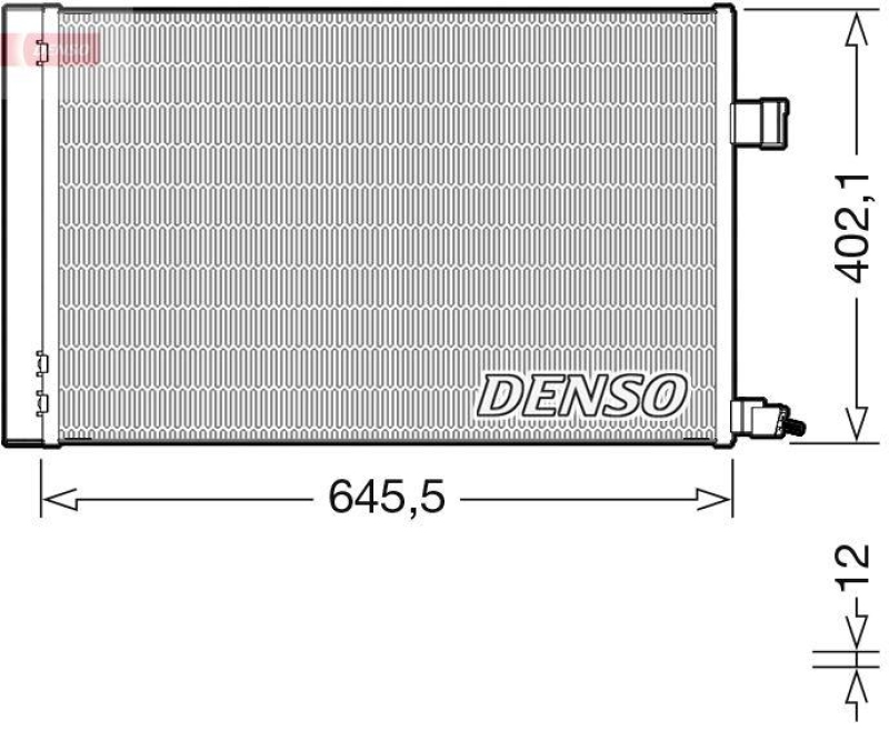 DENSO DCN11009 Kondensator A/C JAGUAR XF II (X260) 3.0 D (15-)