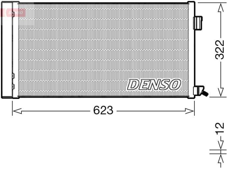 DENSO DCN11010 Kondensator A/C JAGUAR F-PACE (X761) 2.0 Ti4 AWD (17-)