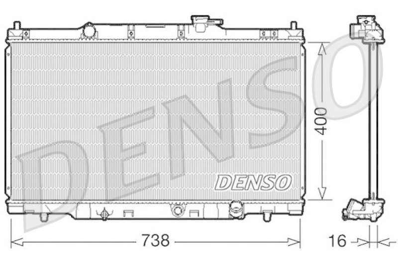 DENSO DRM40011 Kühler HONDA CR-V II (RD_) 2.0 (2002 - 2006)