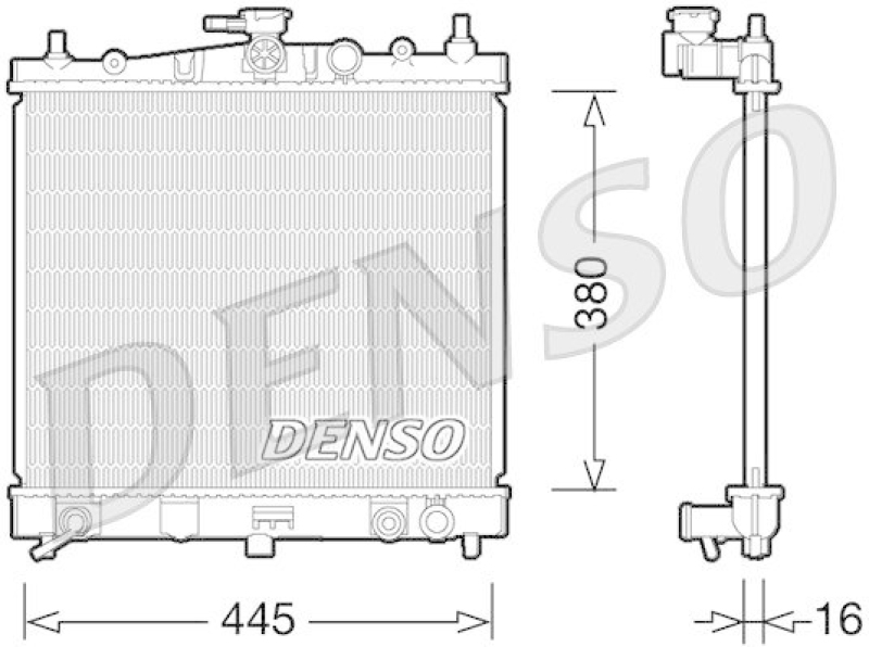 DENSO DRM46036 Kühler NISSAN MICRA III (K12) 1.2 16V (2003 - 2010)