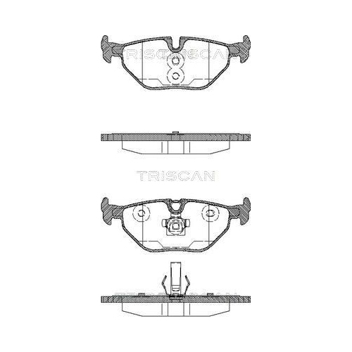 TRISCAN 8110 11009 Bremsbelagsatz Scheibenbremse