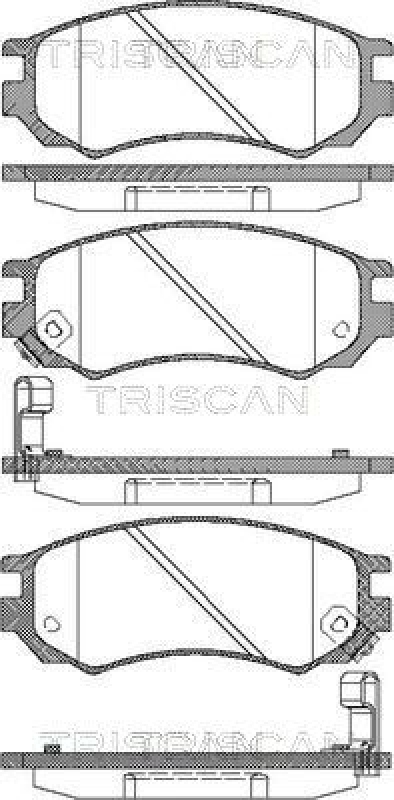 TRISCAN 8110 14026 Bremsbelag Vorne f&uuml;r Nissan