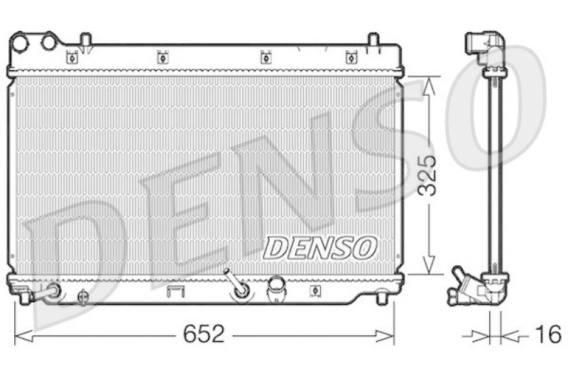 DENSO DRM40014 Kühler HONDA JAZZ II (GD) 1.3 (2002 - 2008)