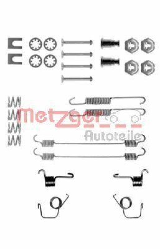 METZGER 105-0617 Zubehörsatz, Bremsbacken für CITROEN/PEUGEOT/RENAULT