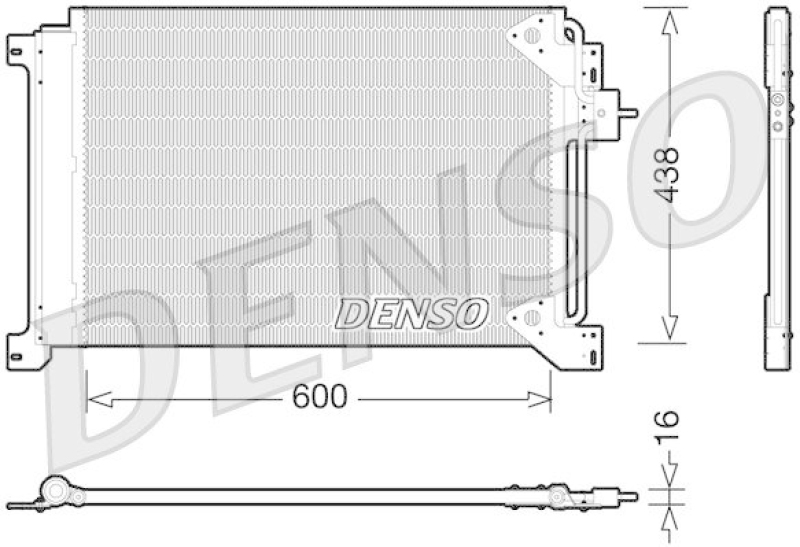 DENSO DCN12004 Kondensator A/C IVECO CV STRALIS (02- )