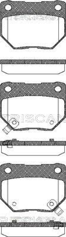 TRISCAN 8110 14028 Bremsbelag Hinten f&uuml;r Nissan Zx 300