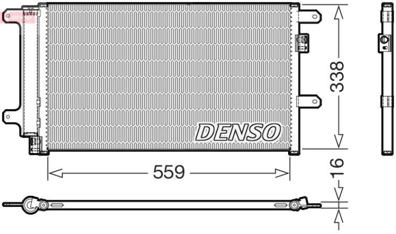 DENSO DCN12007 Kondensator A/C IVECO DAILY IV Platform/Chassis 2.3 D (07-11)