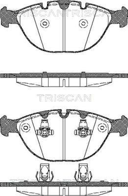 TRISCAN 8110 11011 Bremsbelag Vorne für Bmw X5