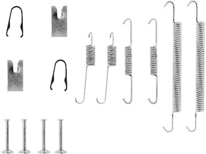 HELLA 8DZ 355 200-471 Zubehörsatz Bremsbacken X0100