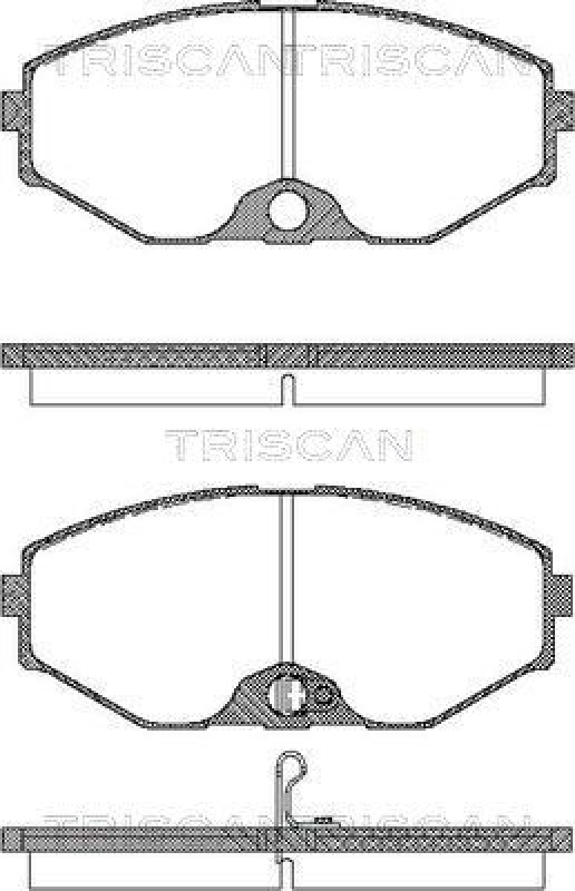 TRISCAN 8110 14037 Bremsbelag Vorne f&uuml;r Nissan Maxima