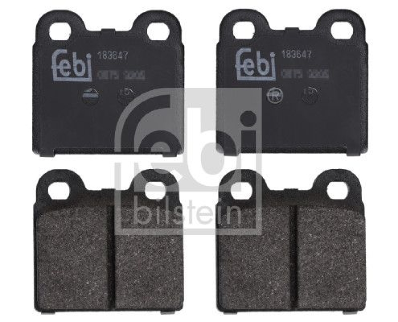 FEBI BILSTEIN 183647 Bremsbelagsatz für VW-Audi