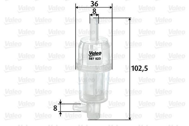 VALEO 587523 Kraftstofffilter, Diesel