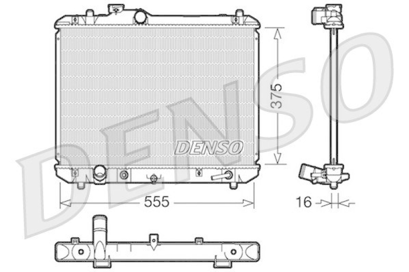 DENSO DRM47007 Kühler SUZUKI SWIFT III (MZ, EZ) 1.3 (2005 - )