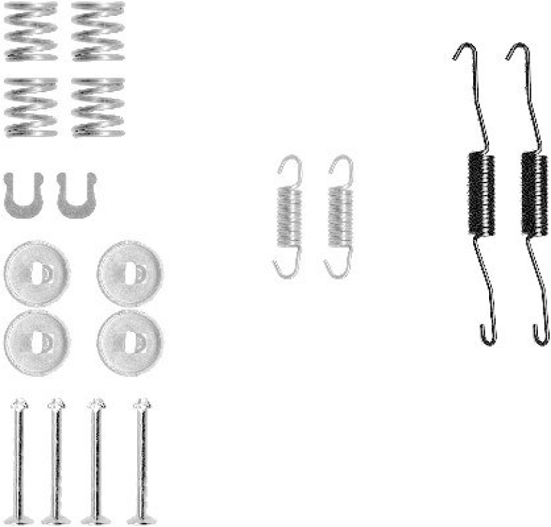 HELLA 8DZ 355 200-521 Zubehörsatz Bremsbacken X0105