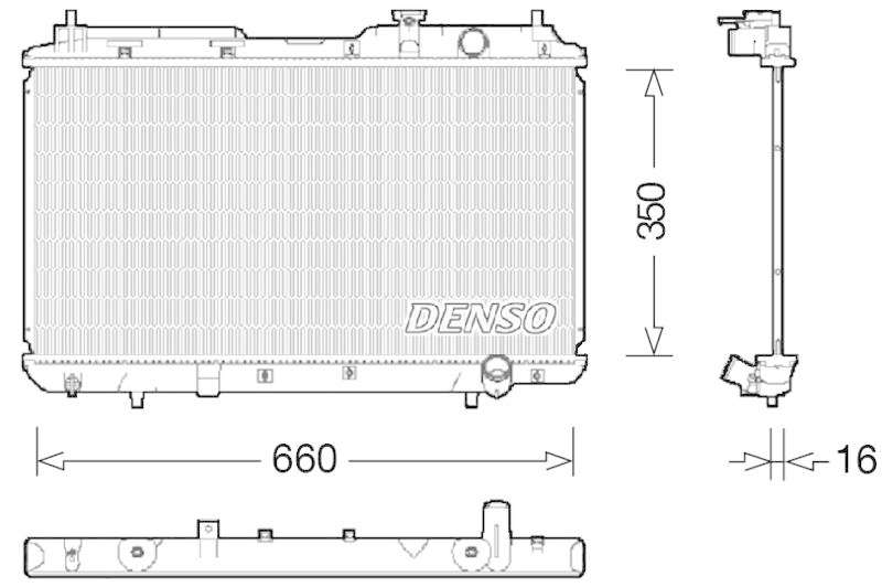 DENSO DRM40034 Kühler HONDA CR-V I (RD) 2.0 16V 4WD (RD1, RD3) (99-02)