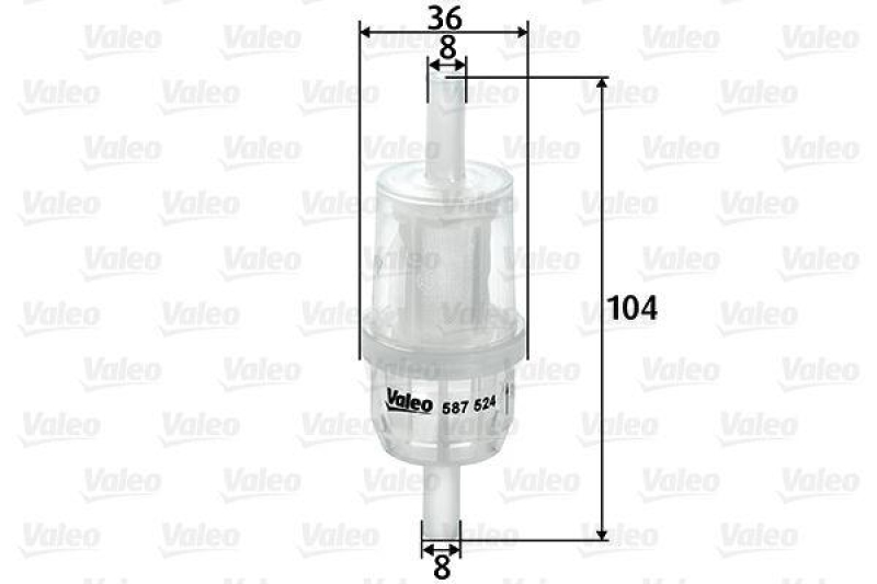 VALEO 587524 Kraftstofffilter, Diesel