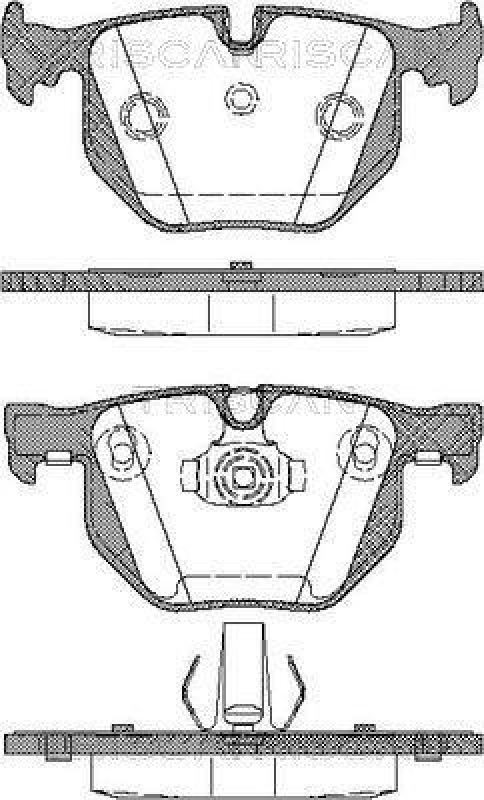 TRISCAN 8110 11017 Bremsbelag Hinten für Bmw E65