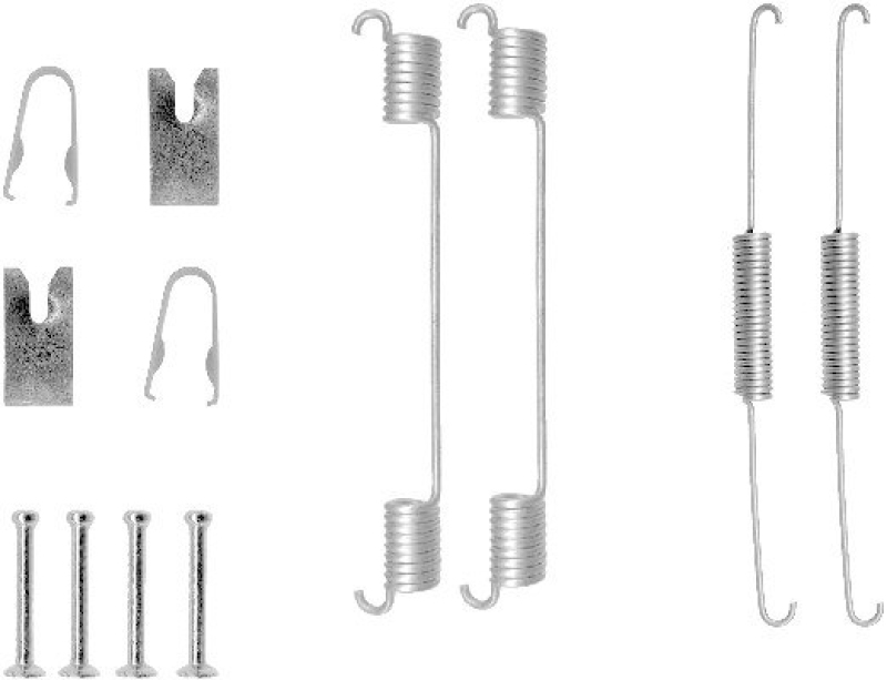 HELLA 8DZ 355 200-541 Zubehörsatz Bremsbacken X0107