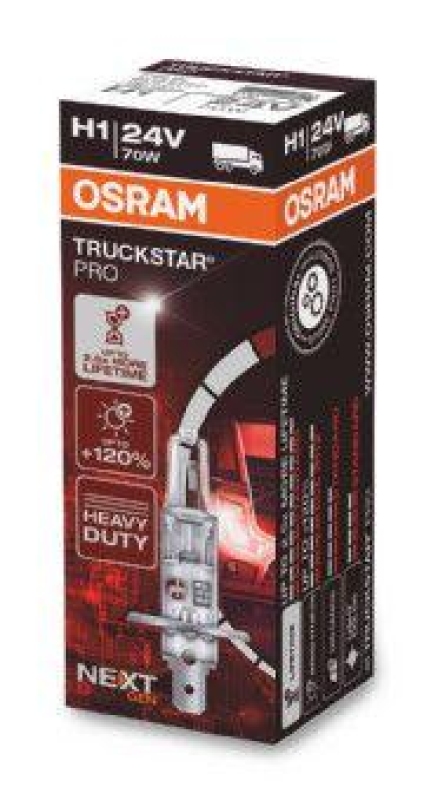 OSRAM 64155TSP Glühbirne H1 TRUCKSTAR® PRO 24V 70W