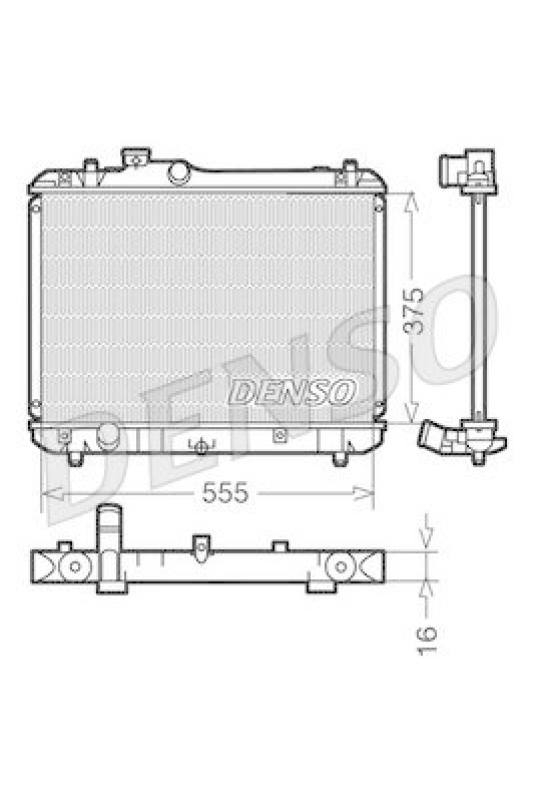 DENSO DRM47008 Kühler SUZUKI SWIFT III (MZ, EZ) 1.3 (2005 - )