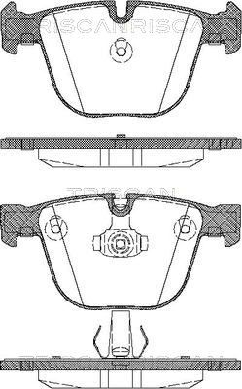 TRISCAN 8110 11018 Bremsbelag Hinten für Bmw E65