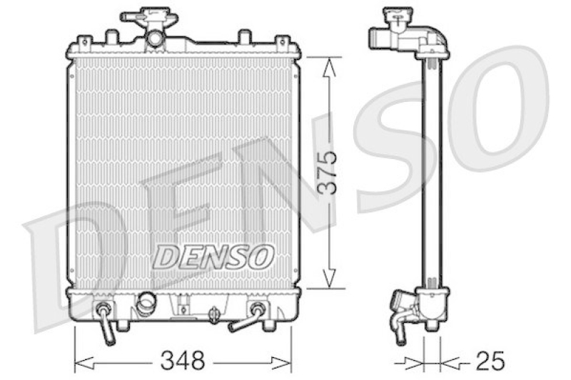 DENSO DRM47009 Kühler SUZUKI IGNIS (FH) 1.3 (2000 - 2003)