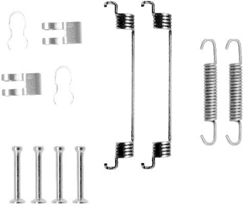 HELLA 8DZ 355 200-561 Zubehörsatz, Bremsbacken für FIAT