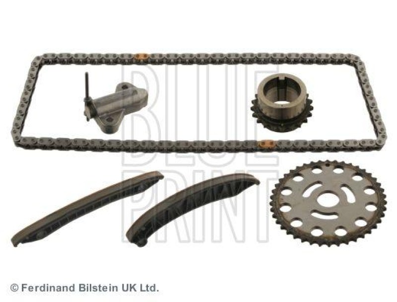 BLUE PRINT ADN17343 Steuerkettensatz für Nockenwelle, mit Gleitschienen und Kettenspanner für Renault
