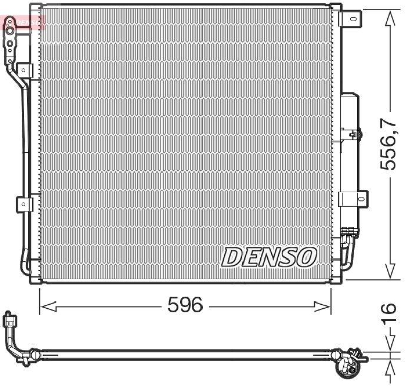 DENSO DCN14004 Kondensator A/C LAND ROVER RANGE ROVER Sport 5.0 4x4 (09-13)