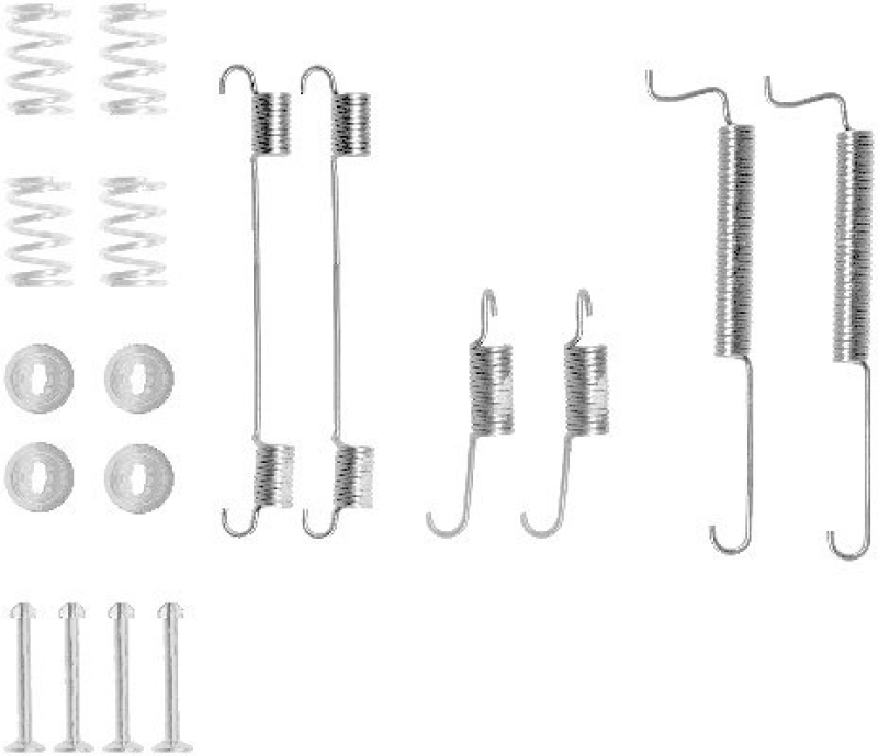 HELLA 8DZ 355 200-591 Zubehörsatz Bremsbacken X0113