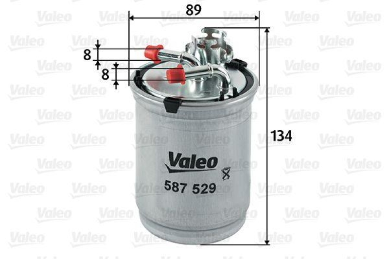 VALEO 587529 Kraftstofffilter, Diesel