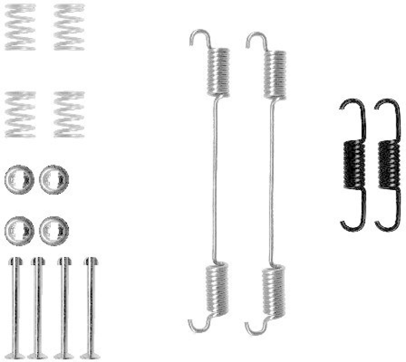 HELLA 8DZ 355 200-601 Zubehörsatz Bremsbacken X0114