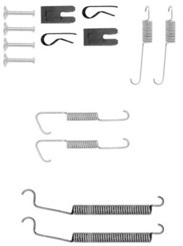 HELLA 8DZ 355 200-631 Zubehörsatz Bremsbacken X0118