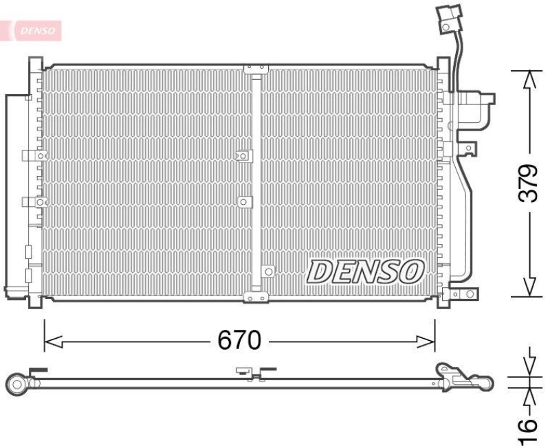 DENSO DCN15003 Kondensator CHEVROLET CAPTIVA (C100, C140) 2.0 D 4WD 10/2006->