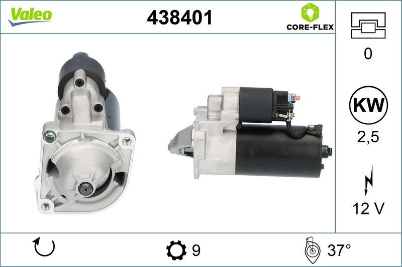 VALEO 438401 Starter - CORE-FLEX - Ducato- Boxer-