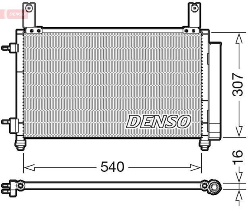 DENSO DCN15004 Kondensator CHEVROLET MATIZ (M200, M250)