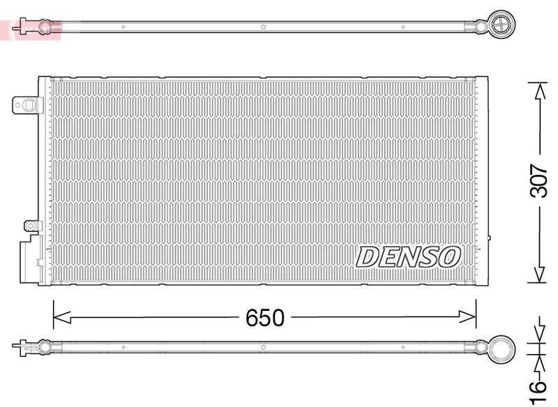 DENSO DCN15005 Kondensator A/C OPEL MOKKA / MOKKA X (J13) 1.4 (_76) (13- )