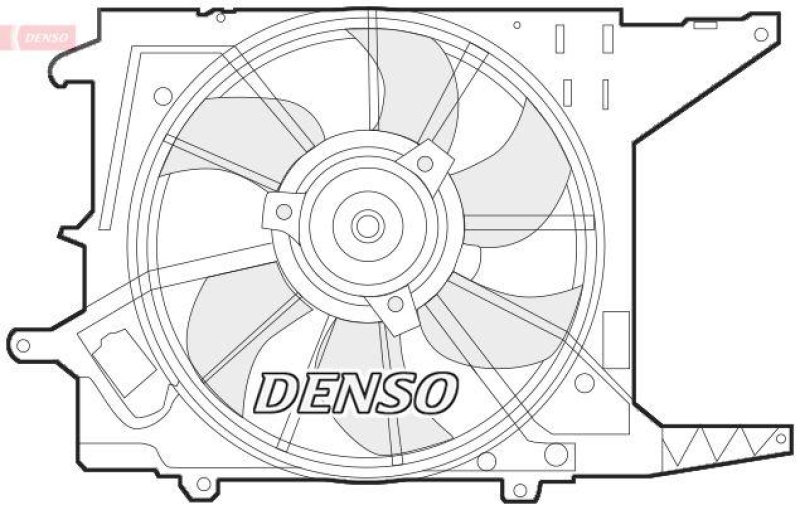 DENSO DER37003 Kühlerlüfter DACIA SANDERO 1.6 MPI 85 05/2010->