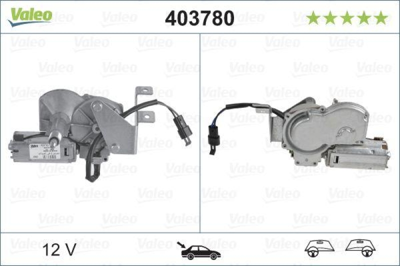 VALEO 403780 Wischermotor für hinten