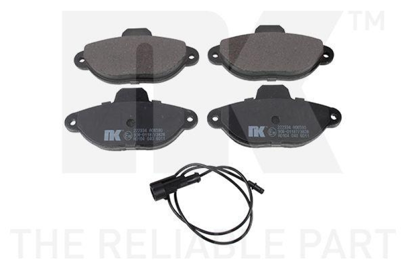 NK 222334 Bremsbelagsatz, Scheibenbremse für FIAT, FORD, LANCIA