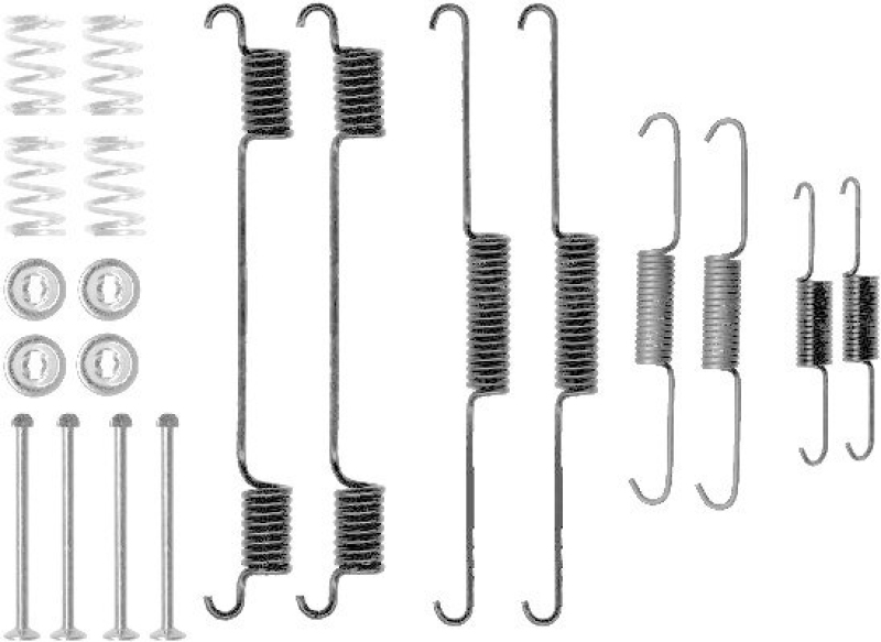 HELLA 8DZ 355 200-661 Zubehörsatz, Bremsbacken für HYUNDAI/KIA