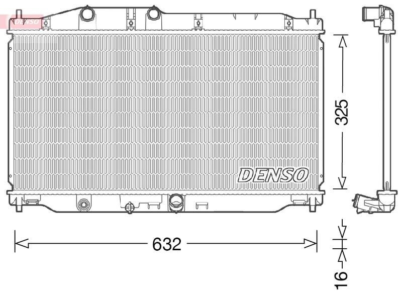 DENSO DRM40043 Kühler HONDA CIVIC IX 1.4 i-VTEC (02/2012->)