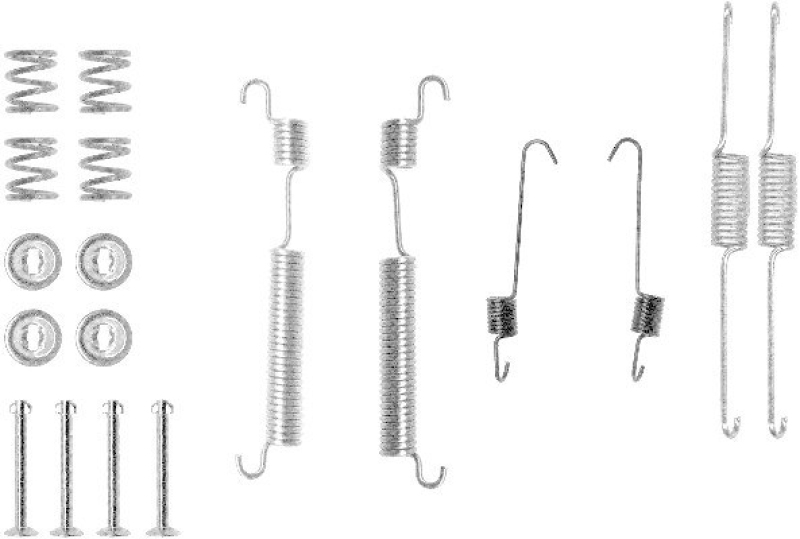 HELLA 8DZ 355 200-691 Zubehörsatz Bremsbacken X0125