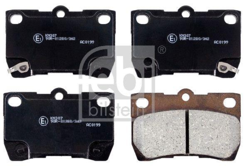 FEBI BILSTEIN 170295 Bremsbelagsatz für TOYOTA