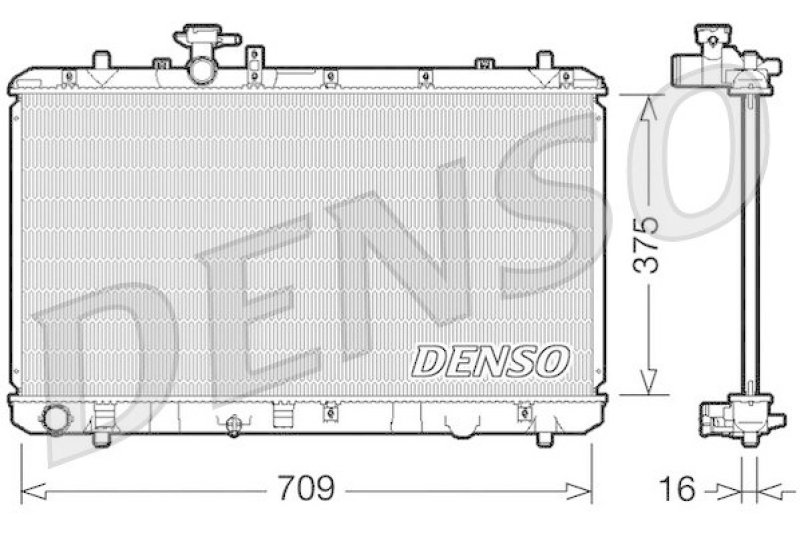 DENSO DRM47023 Kühler SUZUKI SX4 (EY, GY) 1.6 VVT 4x4 (2009 - )