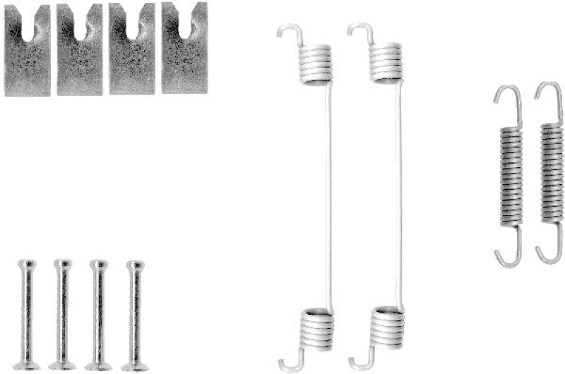 HELLA 8DZ 355 200-701 Zubehörsatz Bremsbacken X0126