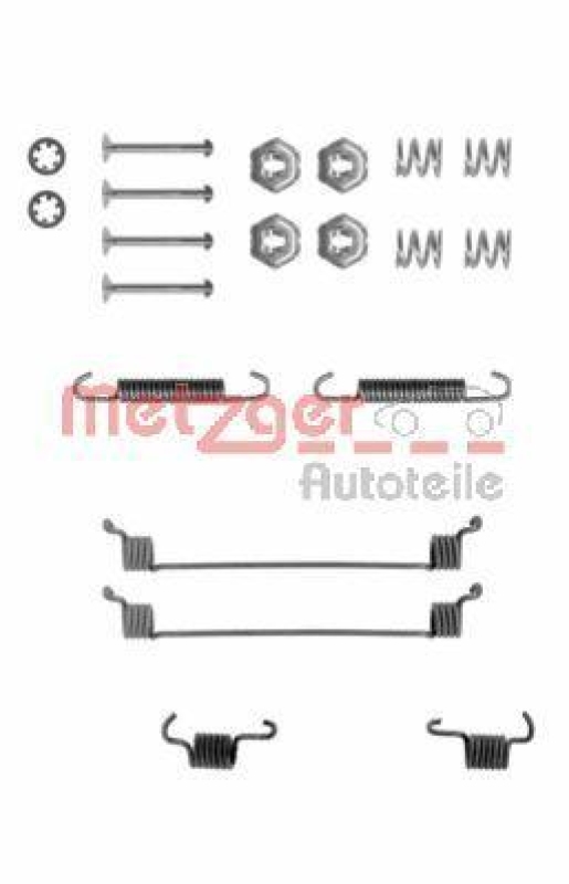 METZGER 105-0651 Zubehörsatz, Bremsbacken für CITROEN/PEUGEOT/RENAULT