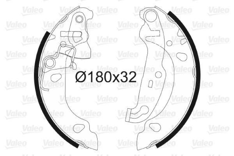 VALEO 562771 Bremsbacken-Satz