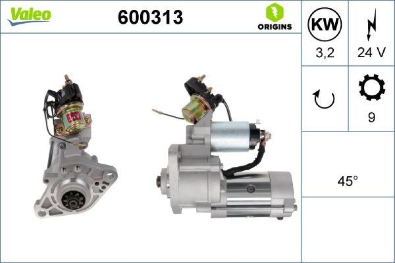 VALEO 600313 Starter Neu - ORIGINS