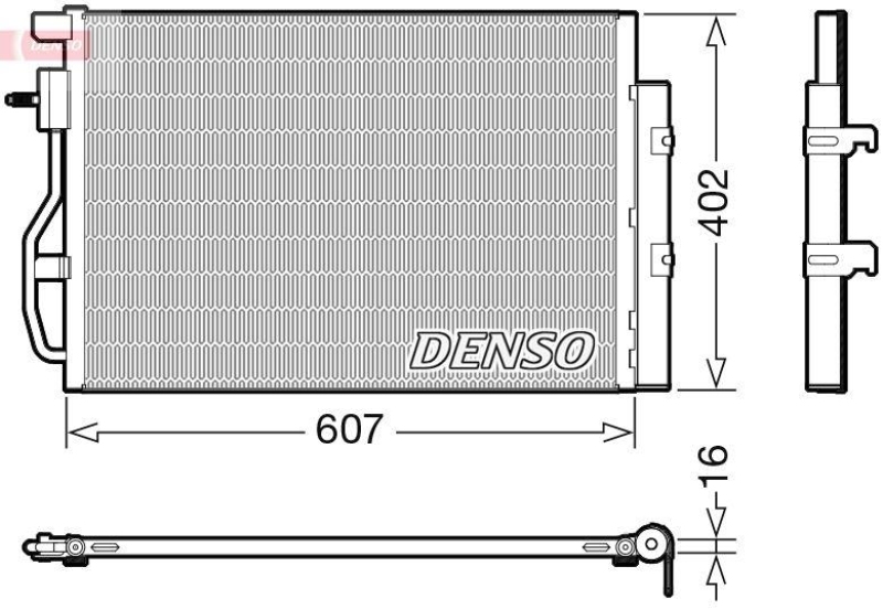 DENSO DCN15008 Kondensator A/C OPEL MOKKA / MOKKA X (J13) (12-)